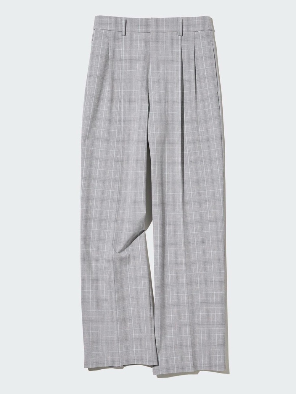 UNIQLO | Pleated Wide Pants | Checked | Size S